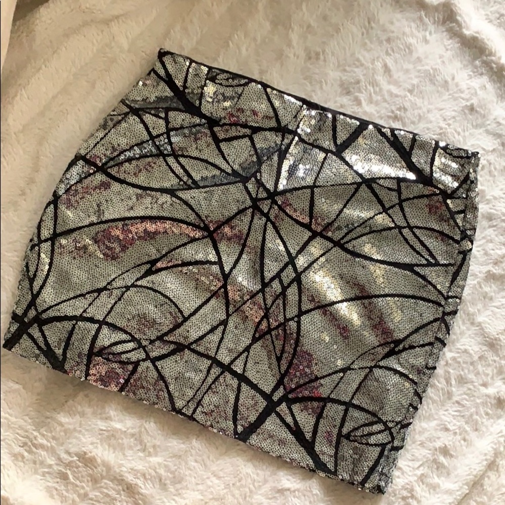 sequin skirt